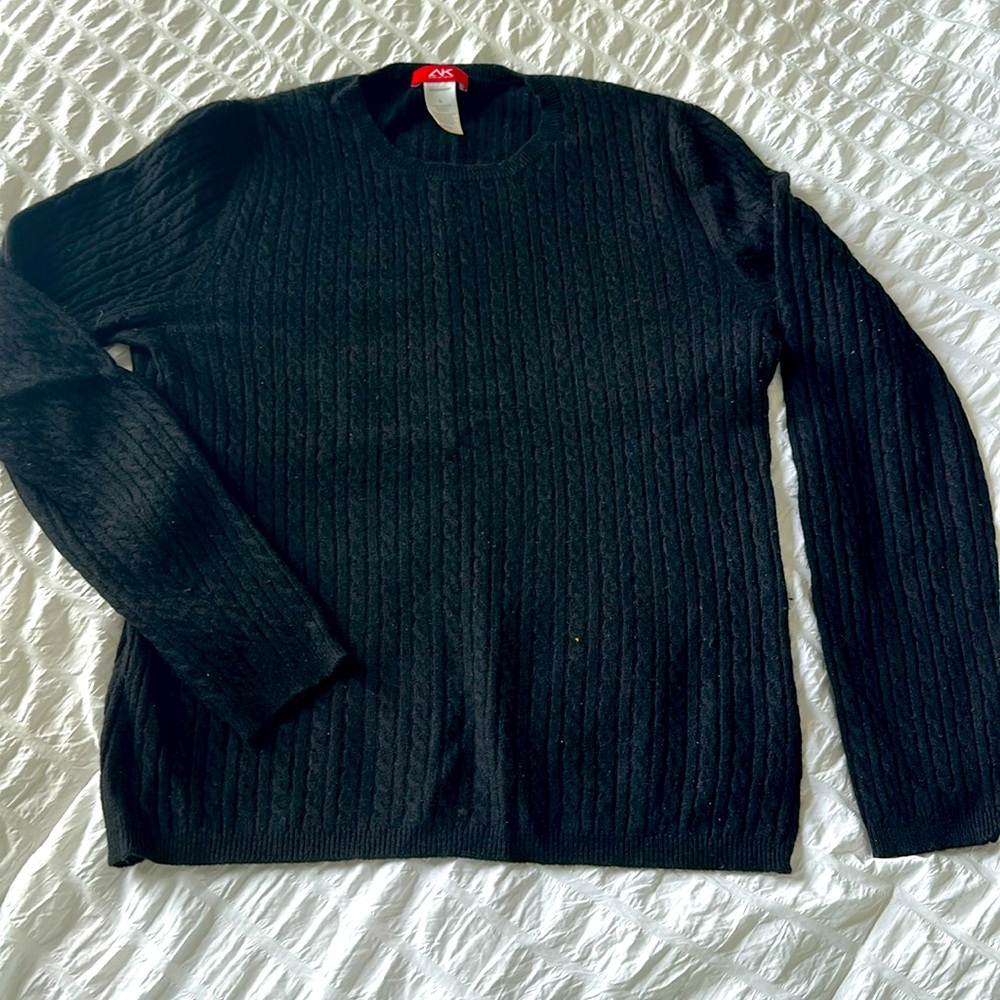 Women’s black Anne Klein Sport crew neck sweater